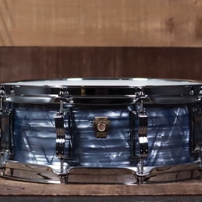 Sakae 14x5.5 Trilogy Series Snare Drum Sky Blue Pearl - Used | Reverb