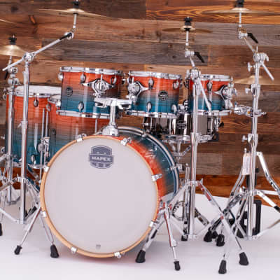 MAPEX ARMORY LIMITED EDITION 7 PIECE DRUM KIT, GARNET OCEAN image 6