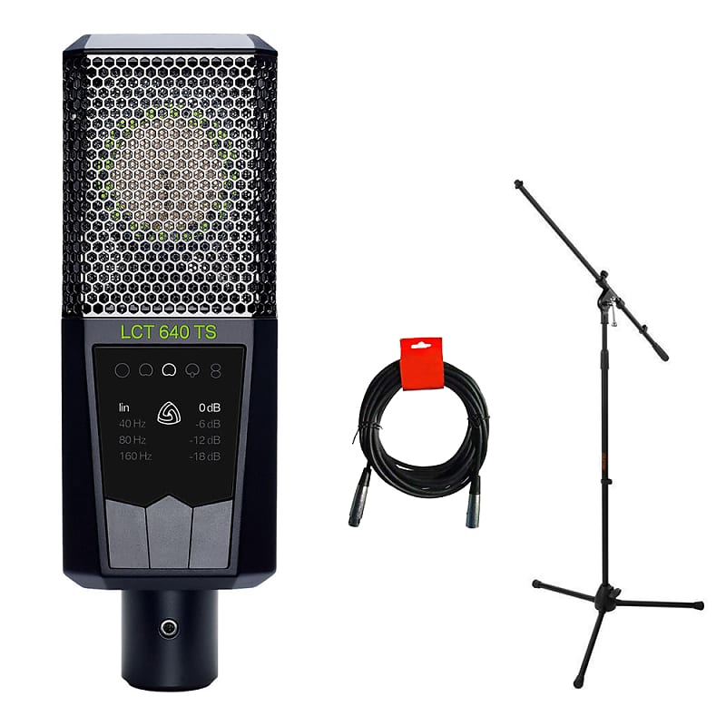 Lewitt LCT 640 TS Dual-Output-Mode Condenser Microphone Bundle with Tripod  Microphone Stand and XLR-XLR Cable