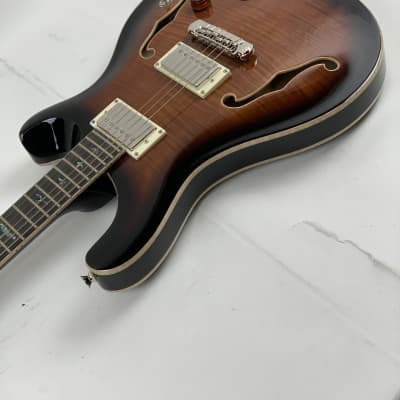 PRS Paul Reed Smith SE Hollowbody II Piezo Electric Guitar Black Gold Burst + PRS Hard Case BRAND NEW image 7