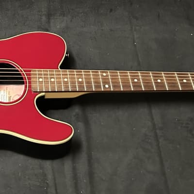 Fender Telecoustic - Red image 7