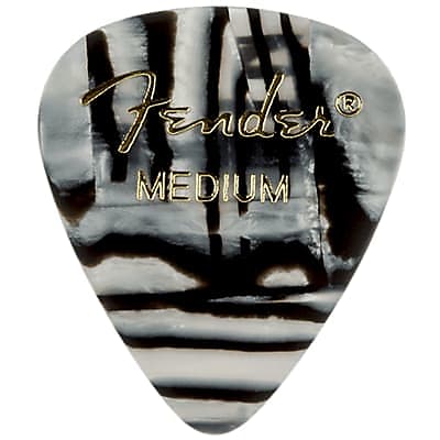 Fender 351 Graphic Medium Zebra Pick X 12 image 1
