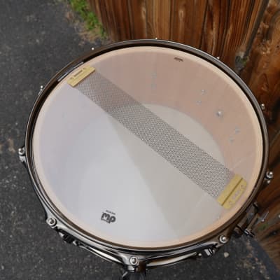 DW USA Collectors Series - 6.5 x 14" Pure Maple SSC/VLT Shell Snare Drum - Intense Yellow Satin Oil w/ Black Nickel Hdw. image 10