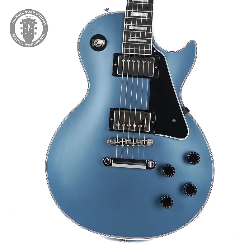 New Gibson Custom Shop Les Paul Custom W/ Ebony Fingerboard Pelham Blue Gloss image 1