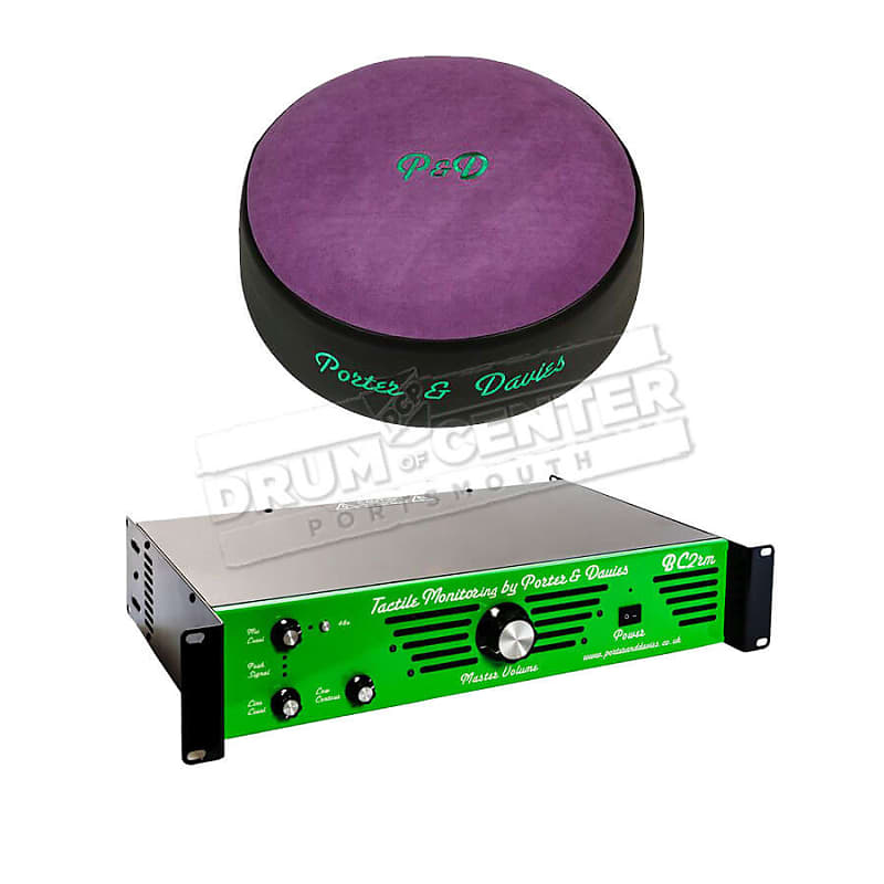 Porter & Davies BC2 Rackmount Tactile Drum Monitor w/Round Throne 