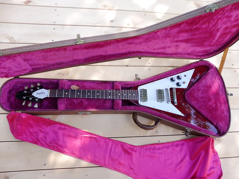 ギター PIRLES FG70A Epiphone head Made in Japan Epiphone FV-70 Flying V , Orville by Gibson , Terada Japan