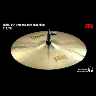 Meinl Byzance Jazz Thin Hi Hat Cymbals 14" image 11