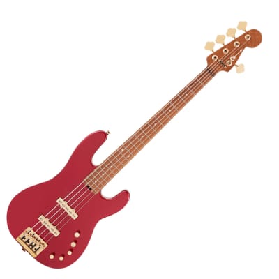 Used Charvel Pro-Mod San Dimas Bass JJ V - Candy Apple Red for sale