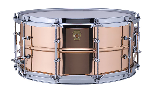 Ludwig LC662T Copper Phonic 6.5x14" Snare Drum with Tube Lugs image 1