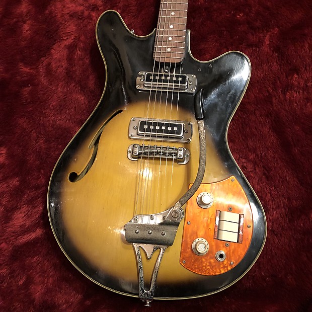 c.1960s Teisco EP-200L/EP-10T  Hollow Body Guitar MIJ Guitar "Sunburst" image 1