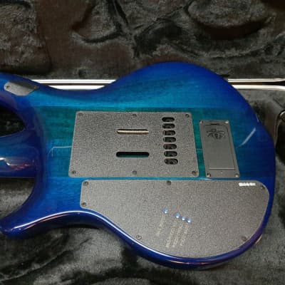 2019 Music Man Majesty 7 Blue Honu John Petrucci Signature Electric Guitar image 8