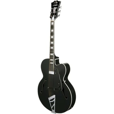 Open Box D'Angelico Premier EXL-1 Archtop, Black with Gig Bag image 2