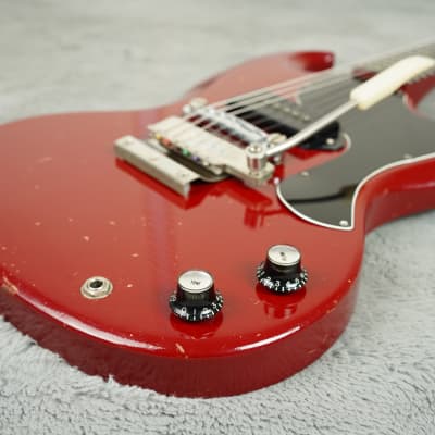 1965 Gibson SG Junior Ember Red + OHSC image 8