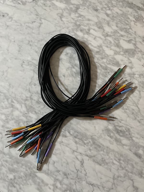 Balanced Hosa TT Patch Cables (23 x 3 Foot) Reverb