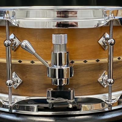 Craviotto 18/12/14/5x14" New Old Stock. Solid Stacked Drum Set - 2012 Signed Cherry/Walnut image 14