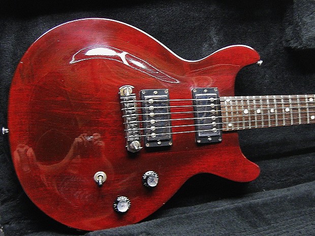 Gibson Les Paul Double Cut semi Hollow 1997 see through Wine Red