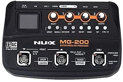 NUX MG-200 Guitar Modeling Processor Guitar Multi-Effects Processor With 55 Effect Models image 1