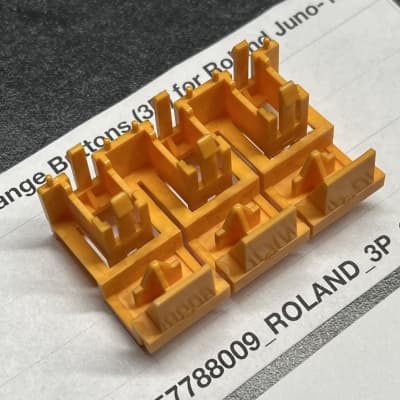 ORIGINAL Roland Orange Buttons, 3P (22475589) for Juno-106