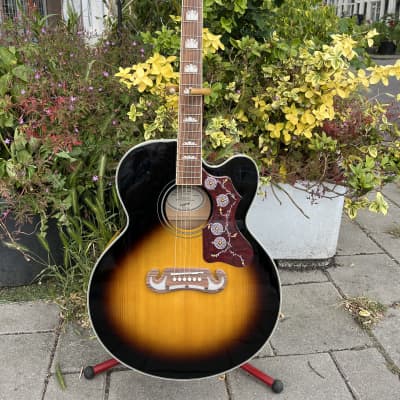 Morris MJ-200 J200 Style Guitar signed by T. Moridaira (The founder) 1973  Brown Sunburst+ Hard Case | Reverb The Netherlands