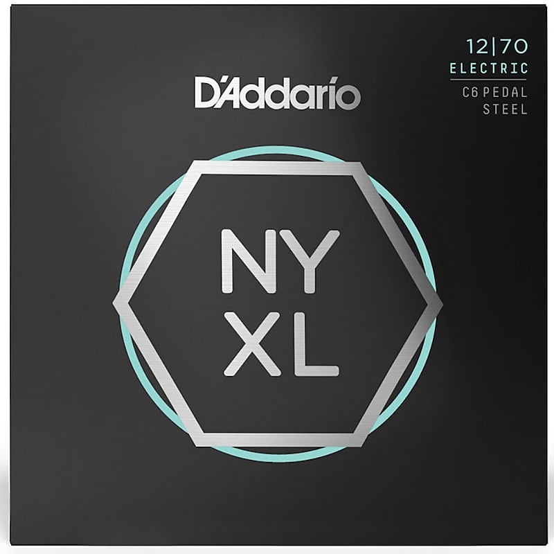 D'Addario NYXL1270PS 12-70 Custom Medium C6, NYXL Pedal Steel Guitar Strings