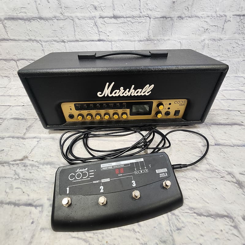 Marshall Code CODE100H 100-Watt Digital Modeling Guitar Amp Head | Reverb