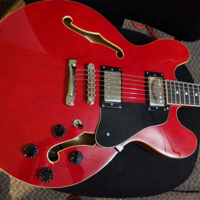 Hamer Echotone 2000 Trans Red 335 Semi-Hollow Guitar Seymour Duncan PAF image 3