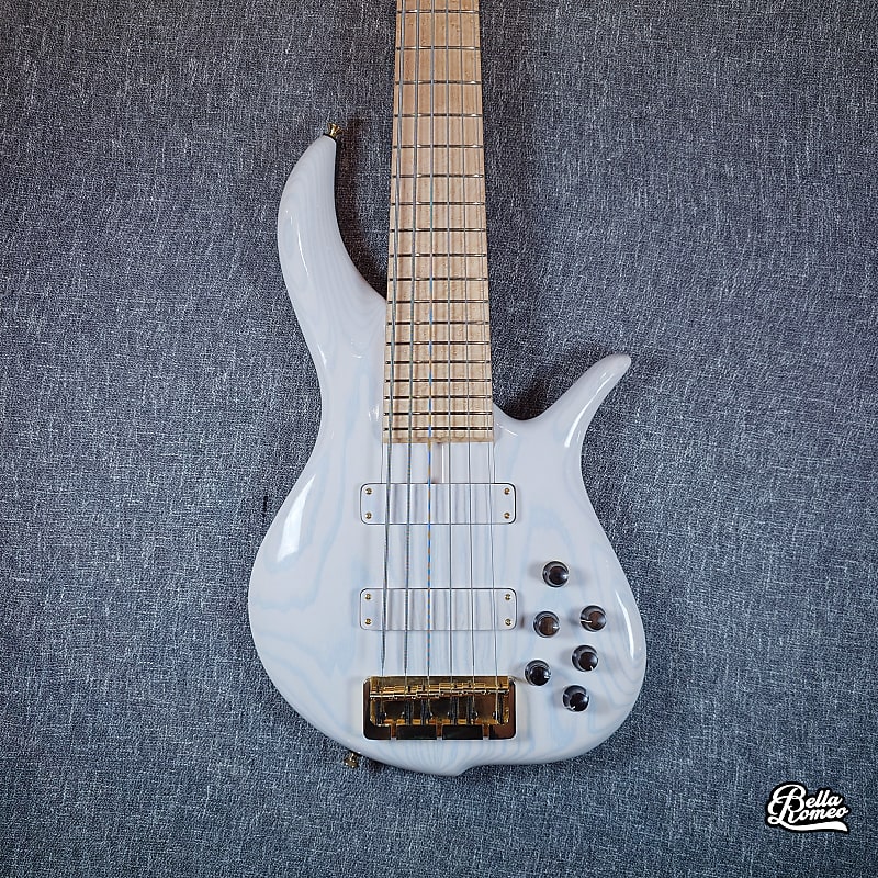 F-BASS BN-6 6弦ベース F Bass BN6: Macassar Ebony Board, Matching Ramp, Luminlay