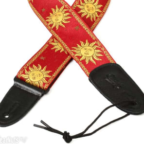Levy's MPJG '60s Sun Polyester Guitar Strap - Red image 2