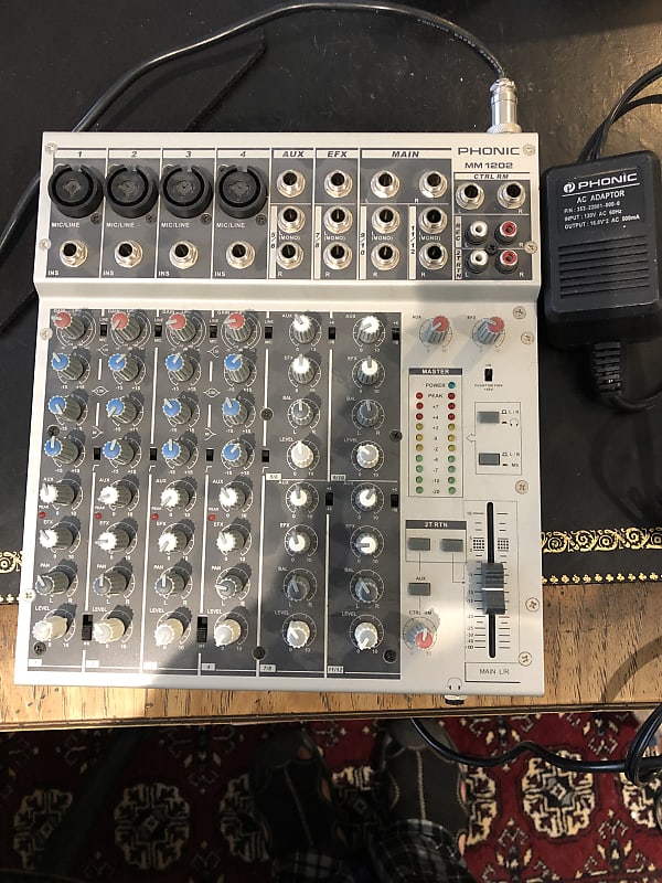 PHONIC MM 1202 アナログミキサー (ジャンク) Phonic MM 1202 - 12 channel audio mixer | Reverb