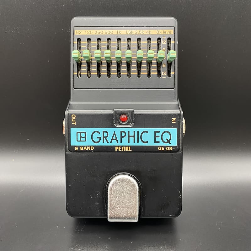 Pearl GE-09 9-Band Graphic EQ (Made in Japan, Vintage MIJ