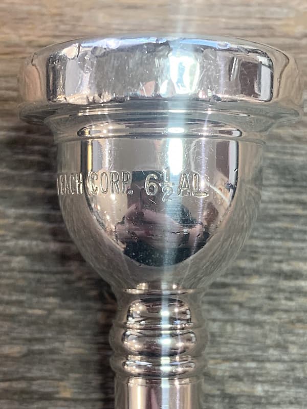 Vincent Bach Corp. 6 1/2 AL Small Shank Trombone Mouthpiece Vincent Bach Corp. 6 1/2 AL Small Shank Trombone Mouthpiece