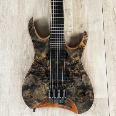 Mayones Hydra Elite 7 - 7-String Guitar, Trans Graphite Satin image 3
