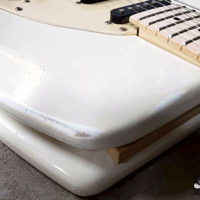 Jack's Guitarcheology "The Stratocrapper" Toilet Seat Electric Guitar (2021, Oly. White Relic) image 15