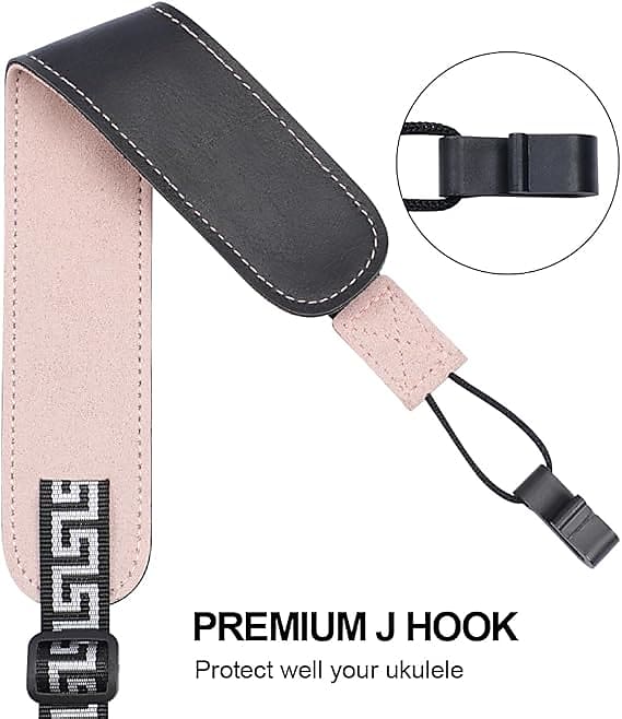 Ukulele Strap No Drill, Fashion Style Double J Hook Ukelele Reverb