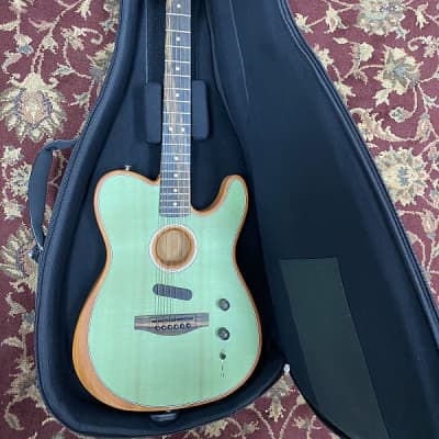 Fender American Acoustasonic Telecaster, Surf Green W/ Bag image 11