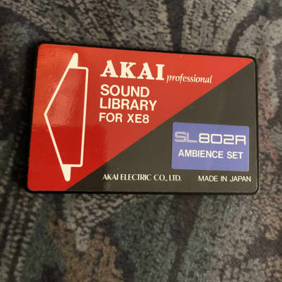 1988 AKAI XE8 Sound Library AMBIENCE / S1000 samples SL802R