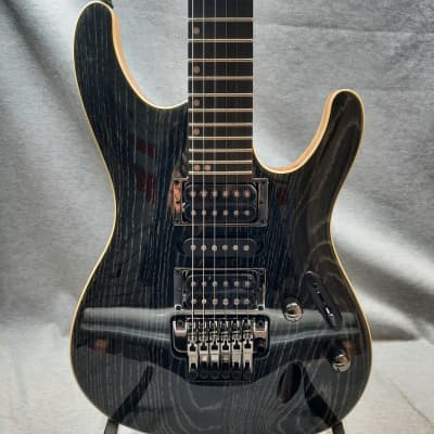 Ibanez S570AH-SWK - Silver Wave Black image 1