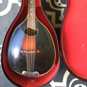 1930s Harmony/Valencia vintage archtop mandolin w/ Case - Sounds and plays great. image 9
