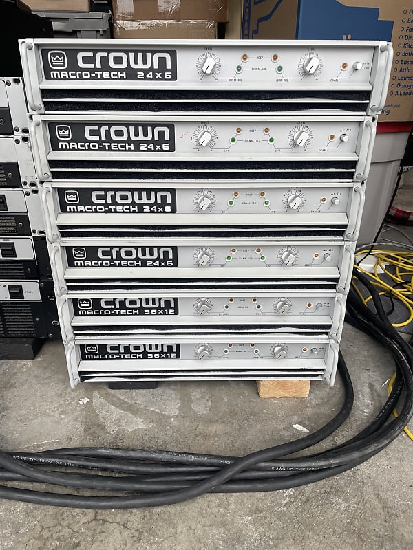 Crown MacroTech 24x6 Amplifier EXCELLENT Condition Reverb