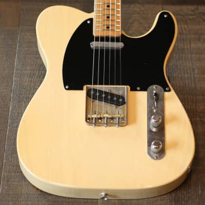 MINTY! Rutters USA Tele Style Electric Guitar Blonde + Hard Case image 2