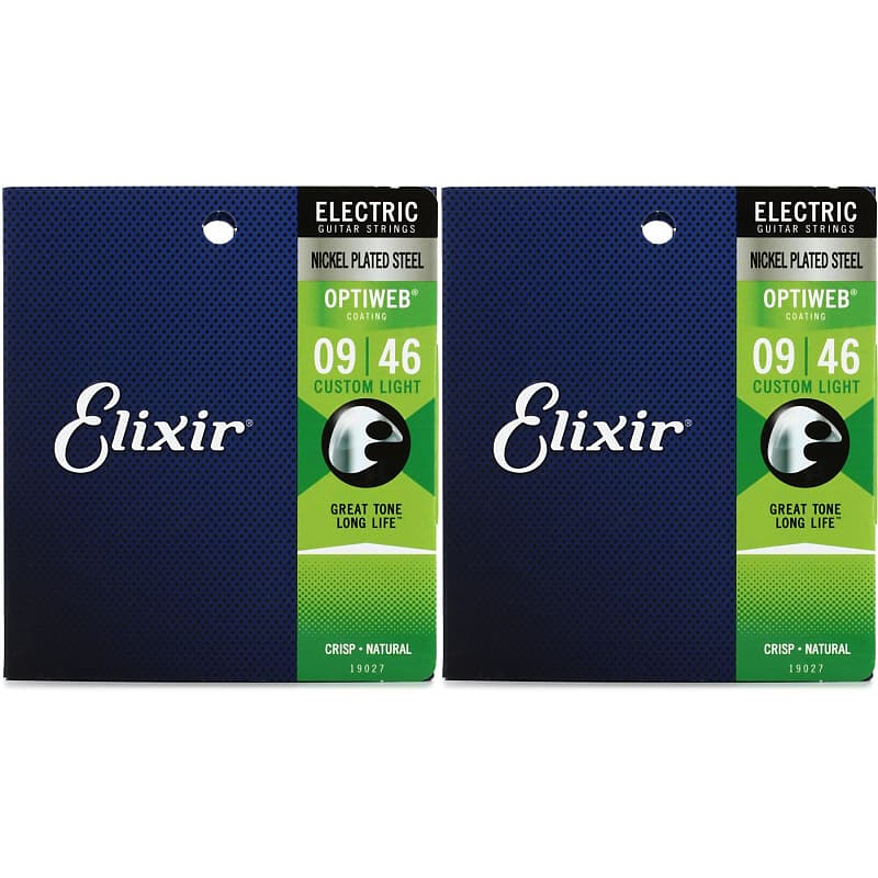 Elixir Strings 19027 Optiweb Electric Guitar Strings Reverb