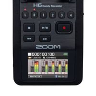 Zoom H6 All Black 6 Track Portable Digital Recorder With XYH-6 image 1