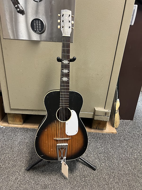 Vintage 60's Harmony Parlor Stella Acoustic Sunburst Birch 6