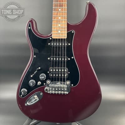 Used G&L Legacy USA Fullerton Deluxe HSS Ruby Red Metallic Left Handed w/bag TSU17287 for sale