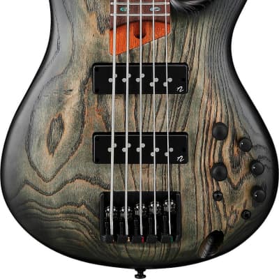 Ibanez SR605E SR Standard 5-String Bass Guitar, Black Stained Burst image 1