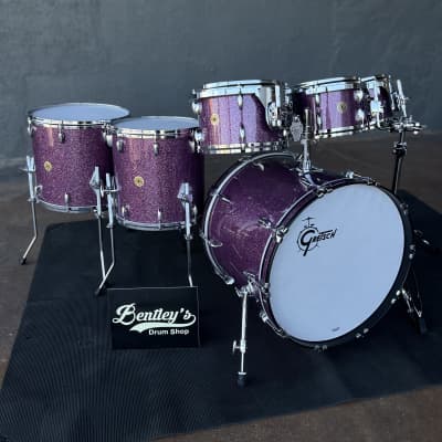 Gretsch USA Custom 6-Piece 8/10/12/14/16/22" Drum Set Kit in Purple Glass image 3