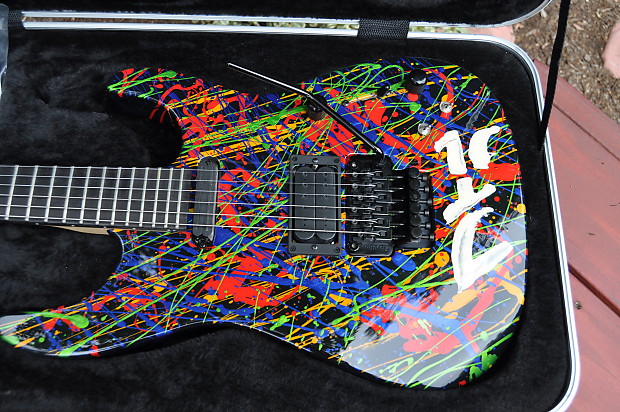 ギター Jackson PC1 30th Anniversary Signed 30th Anniversary Phil Collen Splatter Hand Made