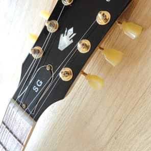 2011 Gibson SG Standard Bullion Gold Sam Ash Limited Edition Guitar Rare & Minty OHSC & Candy Bild 4