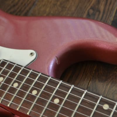 Kapok MEG 9012 Electric Guitar - Pink Sparkle Finish image 7