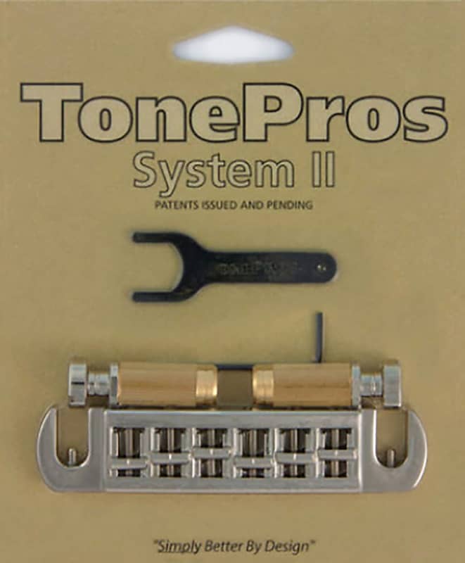TonePros AVT2G-N AVT2G wraparound bridge, for USA guitars